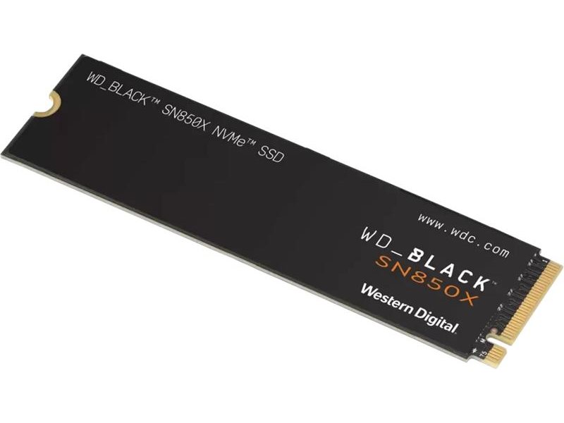 Твердотельный накопитель WD SSD Black SN850X, 4000GB, M.2(22x80mm), NVMe, PCIe 4.0 x4, 3D TLC, R/W 7300/6600MB/s, IOPs 1 200 000/1 100 000, DRAM buffer 4096MB, TBW 1200, DWPD 0.3 (12 мес.)