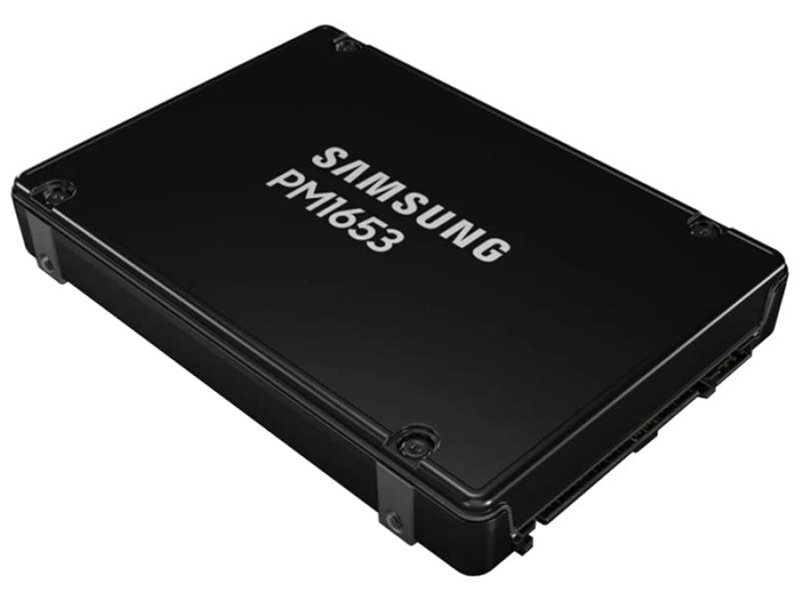 Твердотельный накопитель Samsung Enterprise SSD, 2.5"(SFF) 15mm, PM1653, 3840GB (3.84TB), SAS 24Gb/s, R4200/W3700Mb/s, IOPS(R4K) 770K/135K, MTBF 2M, 1DWPD/5Y, TBW 7008TB, OEM (repl. MZILT3T8HBLS-00007)