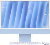 Моноблок Apple iMac A3137 24" 4.5K M4 10 core (4) 16Gb SSD512Gb 10 core GPU macOS WiFi BT 143W клавиатура мышь Cam синий 4480x2520