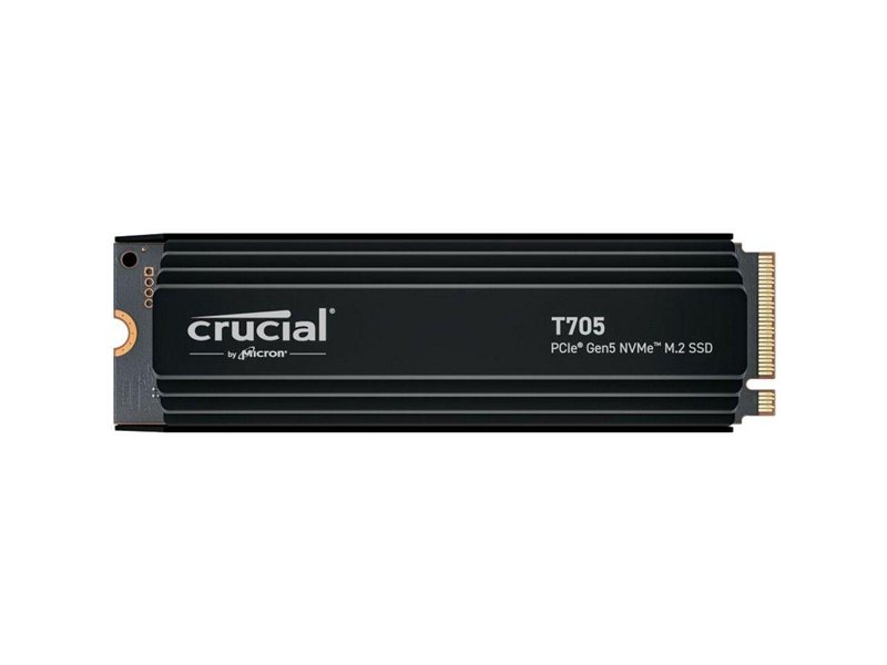 Твердотельный накопитель Crucial T705 4TB PCIe Gen5 NVMe M.2 SSD with heatsink CT4000T705SSD5