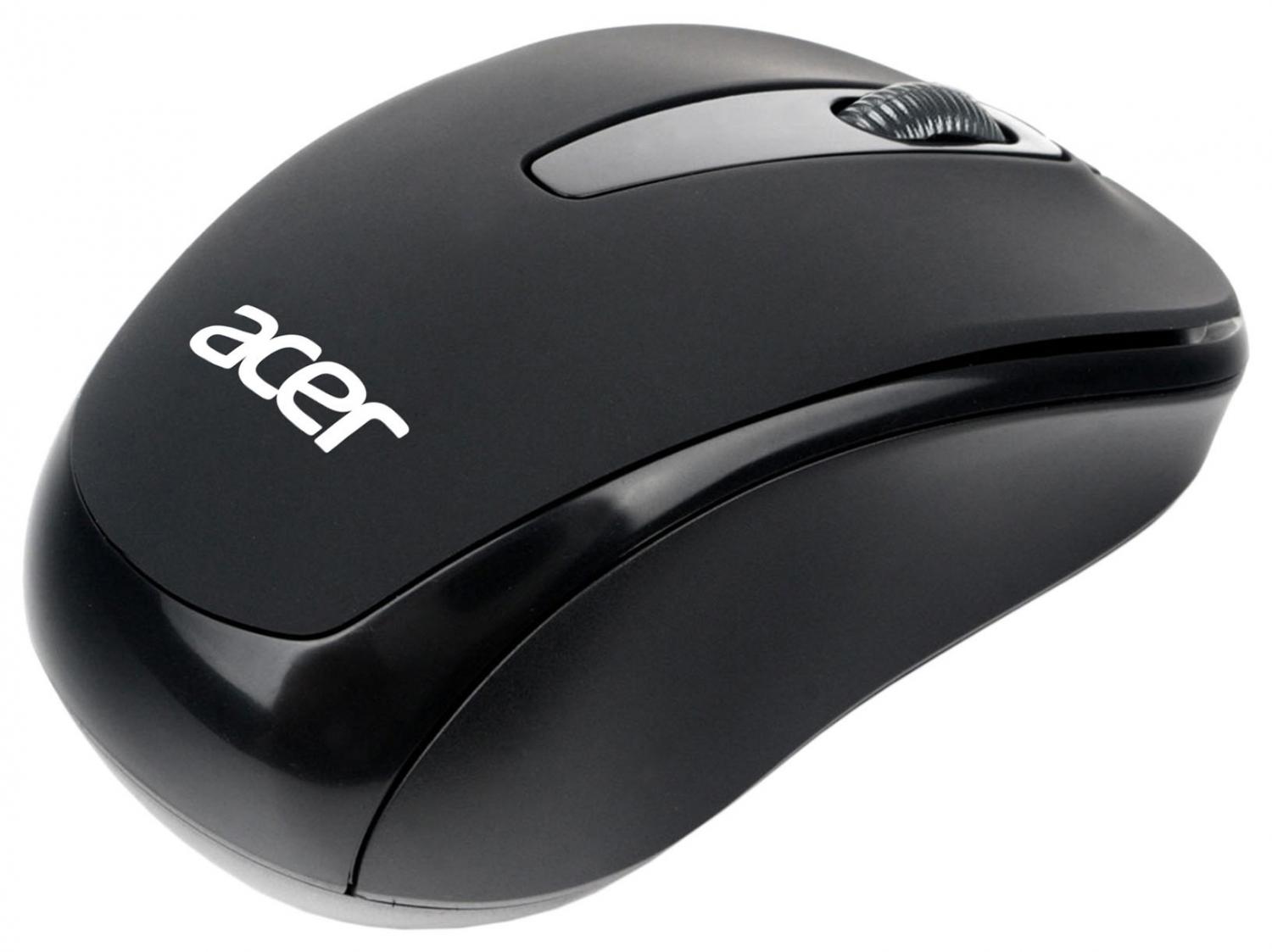Мышь Acer OMR133 черный оптическая 1000dpi беспров. USB для ноутбука 3but (ZL.MCEEE.01G)