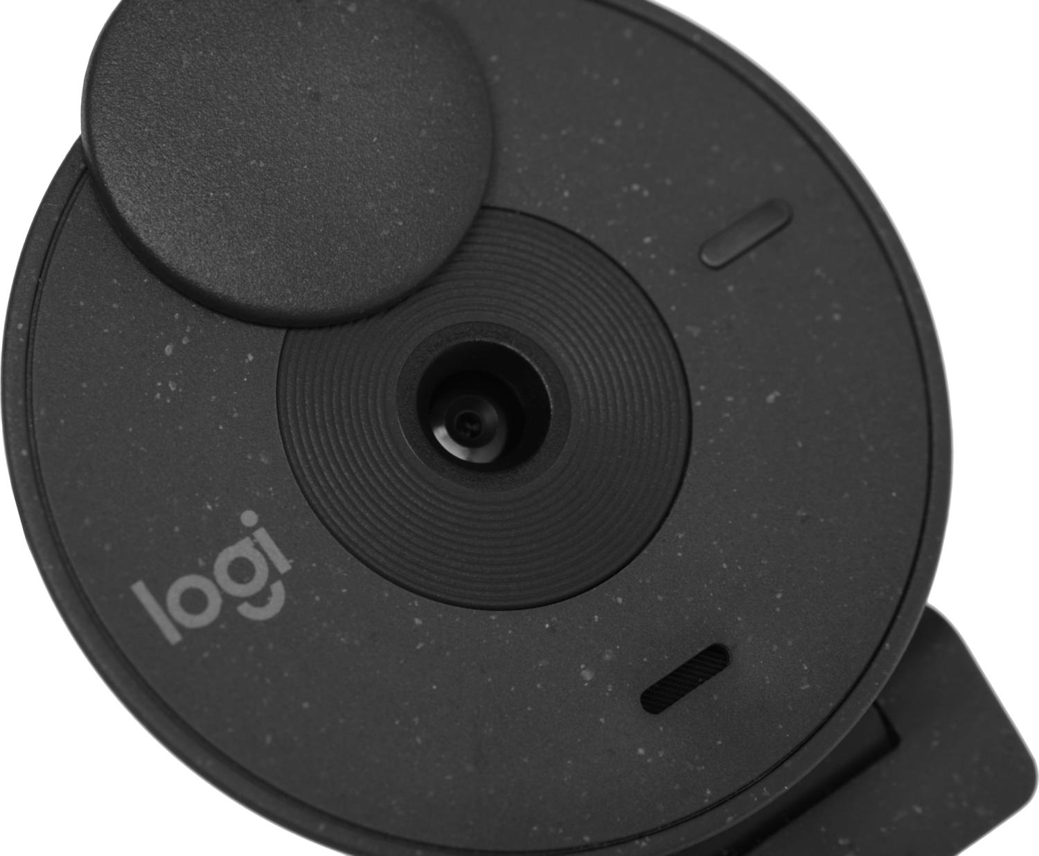 Камера Web Logitech HD Webcam Brio 300 черный 2Mpix (1920x1080) USB Type-C с микрофоном (960-001438)