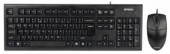 Клавиатура + мышь A4Tech KR-8520D клав:черный мышь:черный USB