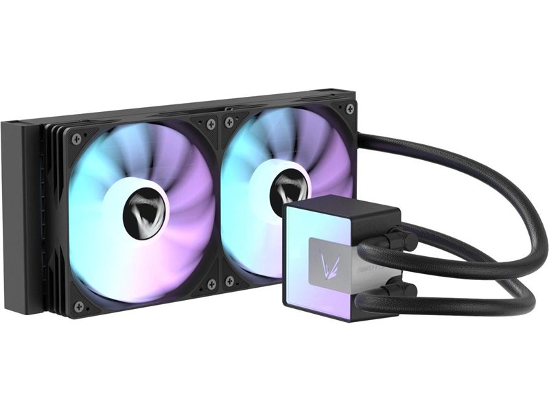 Система водяного охлаждения Formula Ice Jet Glow 240 ARGB Soc-AM5/AM4/1200/2066/1700/1851 черный 4-pin 1-27.2dB Al+Cu 310W Ret (ICE JET GLOW 240 BK)