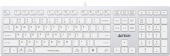 Клавиатура A4Tech FX50 белый USB slim Multimedia (FX50 WHITE) кабель 1.5м