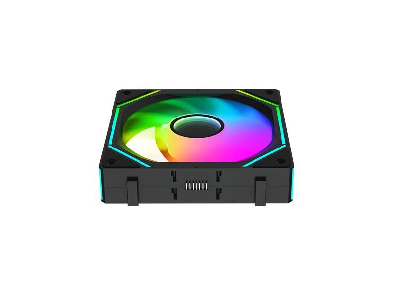 Вентилятор для корпуса Ocypus Gamma F12 UNI BK ARGB 3 IN 1, 3x120x120x25mm, 4-PIN PWM, 800-1800 RPM, 31 DBA MAX, HYDRO BEARING