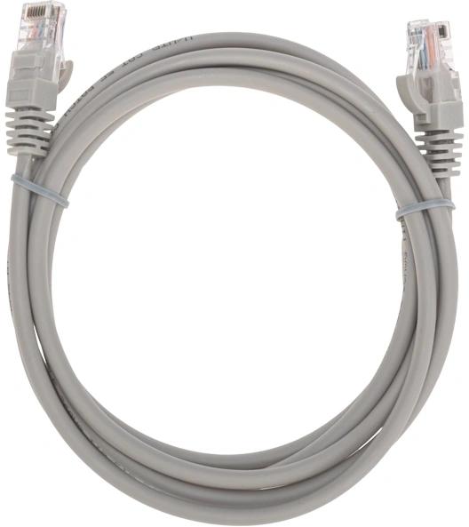 Патч-корд Rexant 02-0100-2 U/UTP RJ-45 вил.-вилка RJ-45 кат.5E 2м серый LSZH