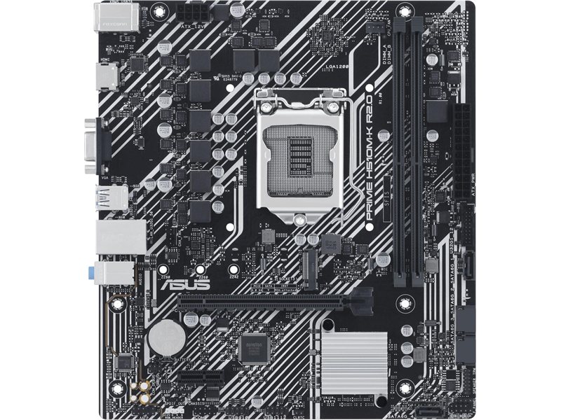 Материнская плата ASUS PRIME H510M-K R2.0 LGA1200 mATX 2xDDR4 PCIEx16 PCIEx1 M.2 HDMI VGA GLAN
