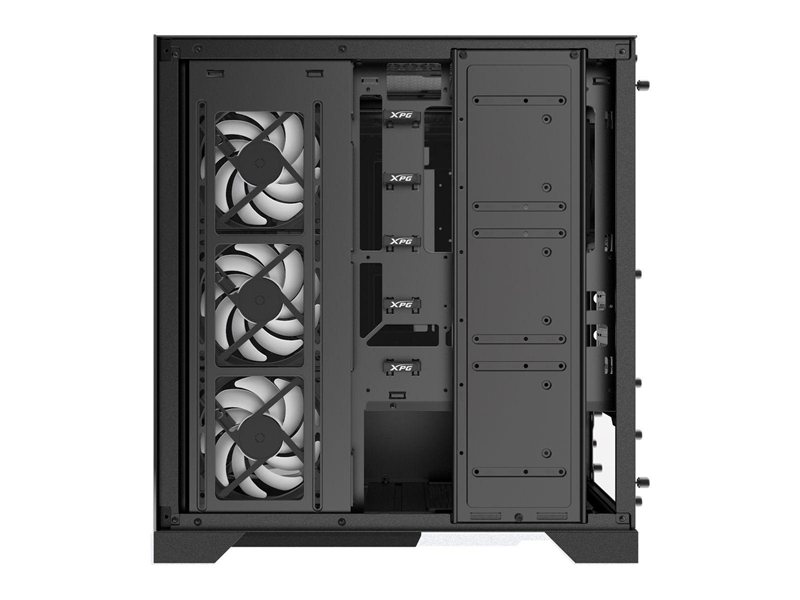 Корпус XPG INVADER X BLACK (INVADERXMTWOF-BKCWW) Mid-Tower, Micro-ATX, Mini-ITX, Standard-ATX, USB 3.2 Gen2 Type-A, USB 3.2 Gen2 Type-C