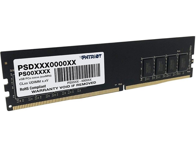 Память DDR4 8GB 2666MHz Patriot PSD48G26662 Signature RTL PC4-21300 CL19 DIMM UDIMM 288-pin 1.2В single rank Ret