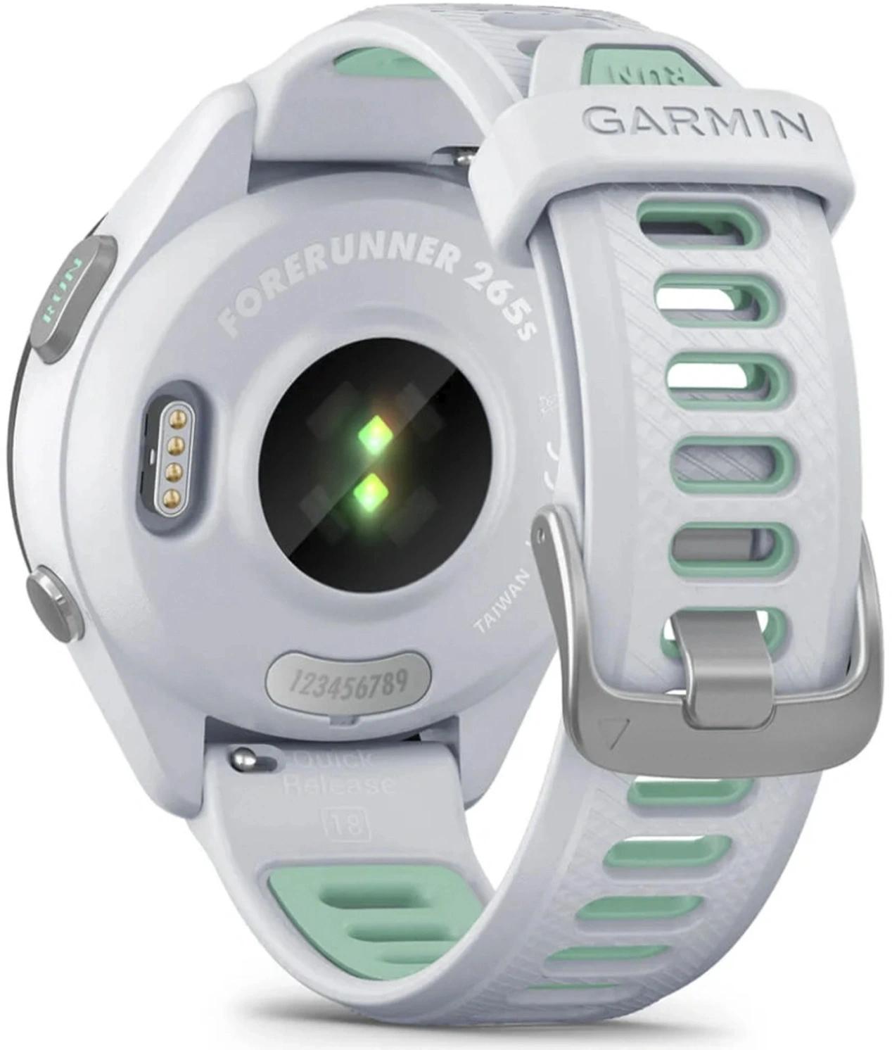 Смарт-часы Garmin Forerunner 265S 27.5мм 1.1" AMOLED корп.белый рем.белый (010-02810-14)
