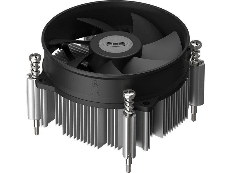Устройство охлаждения(кулер) PcCooler R95-I Soc-1200/1700/1851 серебристый/черный 4-pin 31.2dB Al+Cu 95W 400gr Ret (R95-XXNIXX-GL)