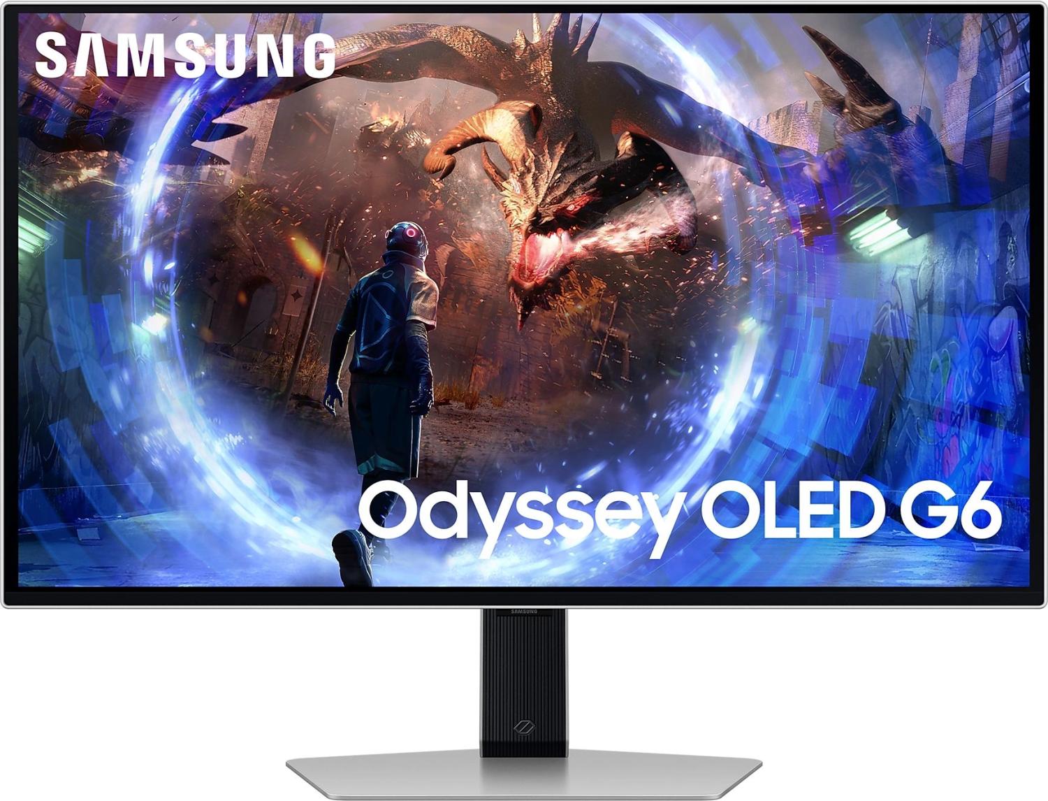 Монитор Samsung 27" Odyssey G6 S27DG600SIXCI черный OLED LED 1ms 16:9 HDMI матовая HAS Piv 250cd 178гр/178гр 2560x1440 360Hz FreeSync Premium Pro DP 2K USB 6.9кг