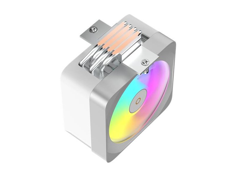 Кулер для процессора/ CPU Cooler Ocypus Delta A40 EX WH Digital (200W, 4-pin PWM, LED temp., 157mm, Al/Cu, 4x6mm, ARGB, 1x120mm, 60CFM, 31dBA, 1600RPM, S: 1851/1700/1200/115X, AM5/AM4, white)