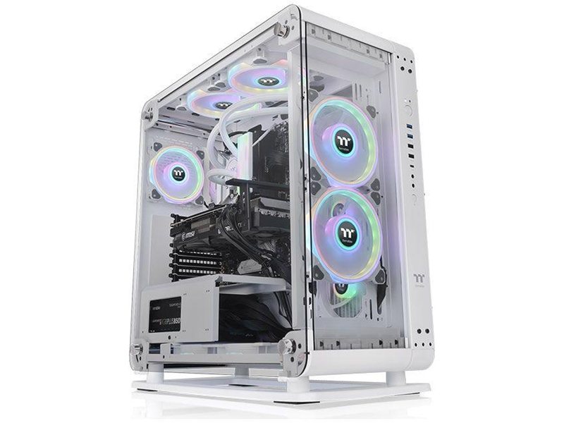 Корпус Thermaltake Core P6 TG белый без БП ATX 13x120mm 8x140mm 2xUSB2.0 2xUSB3.0 audio bott PSU