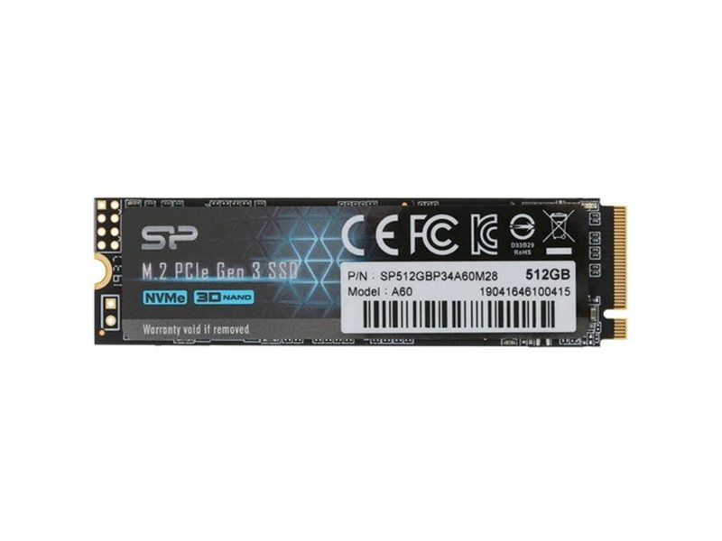 Накопитель SSD Silicon Power PCIe 3.0 x4 512GB SP512GBP34A60M28 M-Series M.2 2280