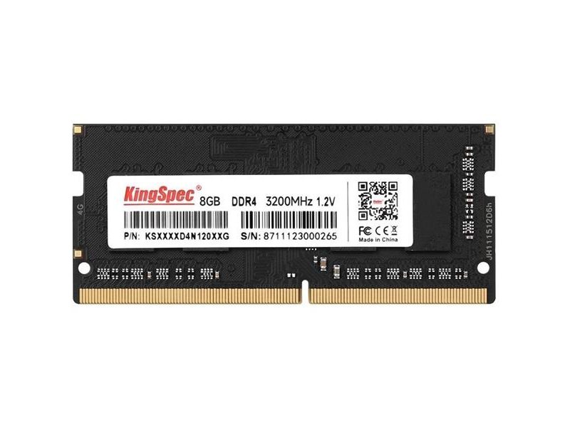 Память DDR4 8GB 3200MHz Kingspec KS3200D4N12008G RTL PC4-25600 CL22 SO-DIMM 260-pin 1.2В single rank Ret