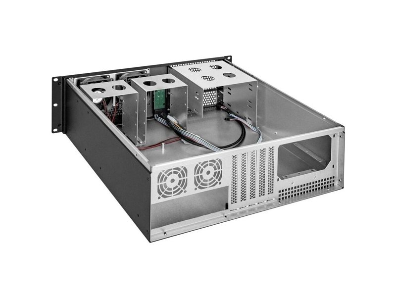 Exegate EX264270RUS Серверный корпус Exegate Pro 3U390-08 <RM 19", высота 3U, глубина 390, без БП, USB>