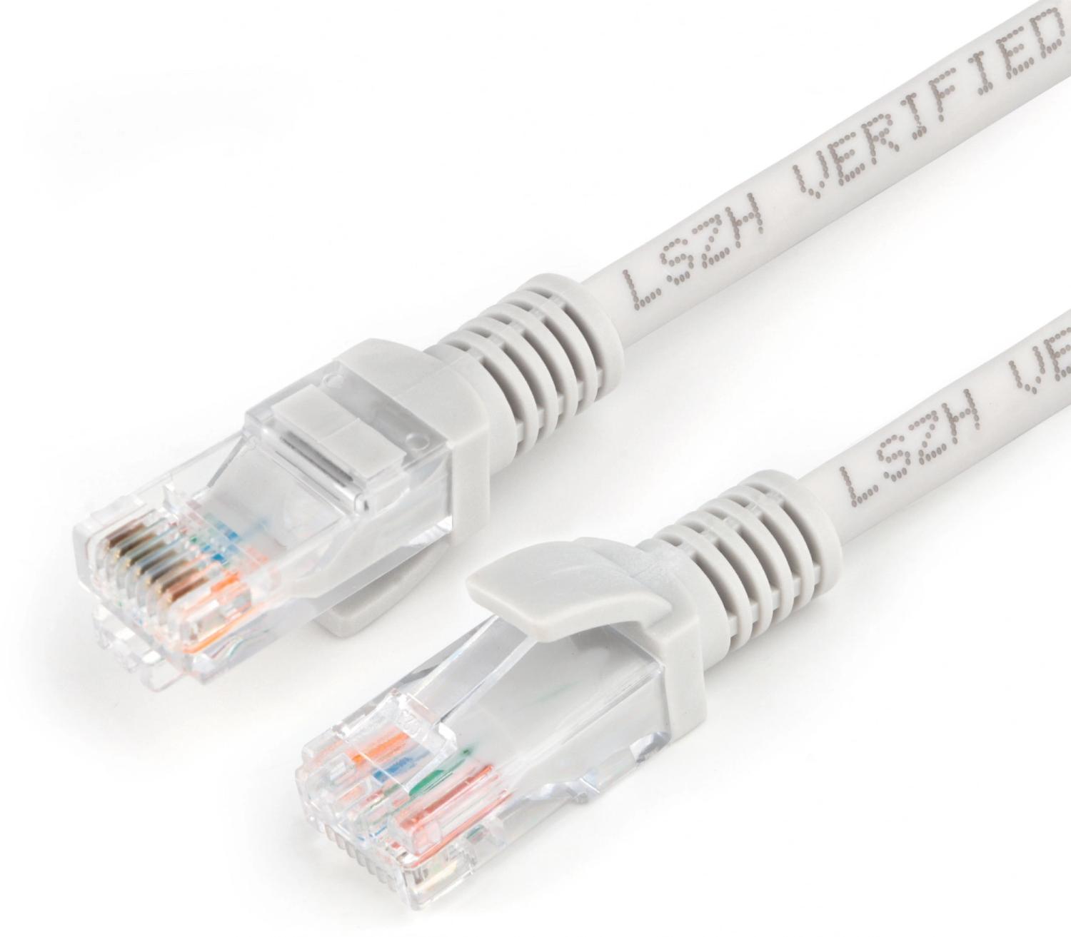 Патч-корд Premier PP31-1M-LSZH 1Гбит/с UTP 4 пары cat.5E CCA molded 1м серый RJ-45 (m)-RJ-45 (m)
