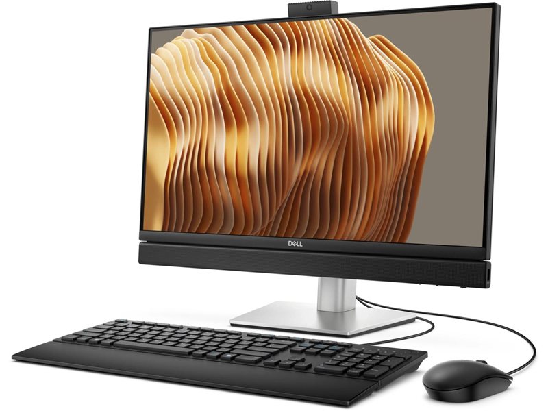Моноблок Dell Pro 24 Plus QB24250 23.8" Full HD Core Ultra 7 265 (2.4) 32Gb SSD1Tb Graphics CR Windows 11 Pro GbitEth WiFi BT 240W клавиатура мышь Cam серебристый 1920x1080