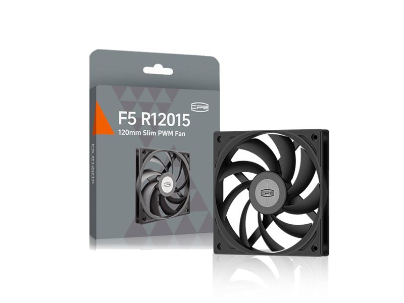 Кулер для корпуса/ Case Cooler PCCooler F5 R12015 BK (120x120x15mm, 4-pin PWM, 68CFM, 35dBA, 2200RPM, Black)
