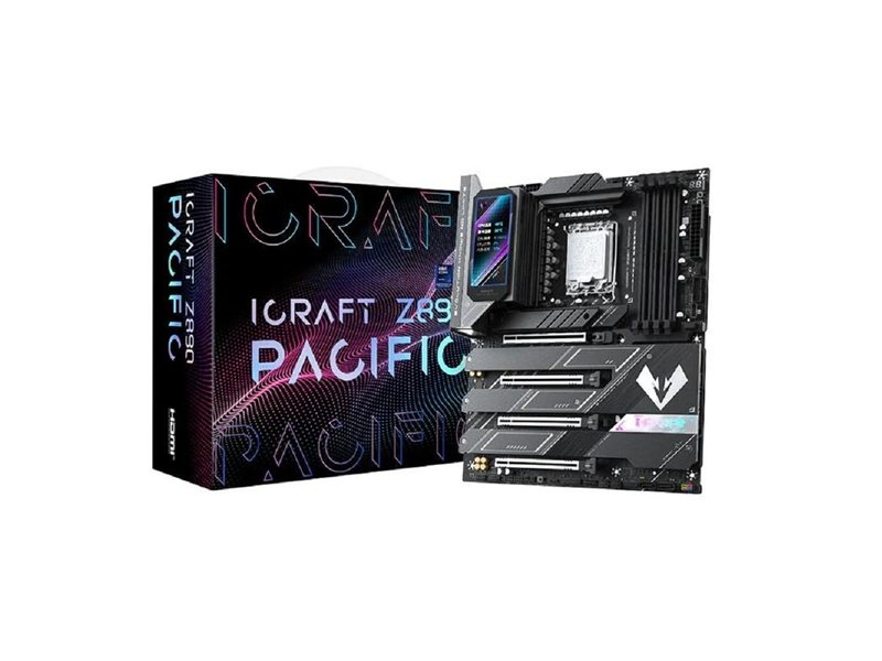 MAXSUN MS-iCraft Z890 PACIFIC (Socket 1851, ATX, 4*DDR5(256Gb), DP/HDMI, 4*SATA3, 4*M.2, 4xPCI-Ex16, 2*Type-C, 9*USB 3.1, LAN 1*5G, BT 5.4, Wi-Fi 7, SPDIF, black, RTL)