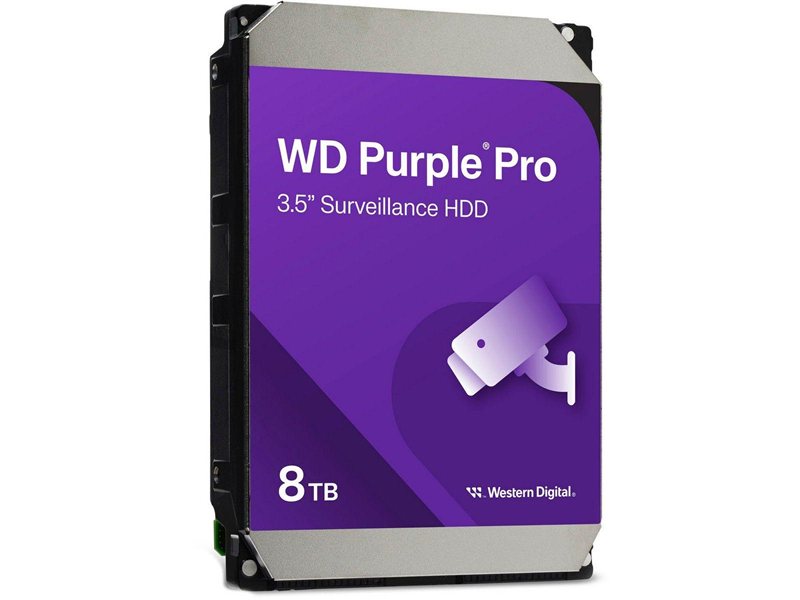 Жесткий диск/ HDD WD SATA3 8Tb Purple Pro 7200 rmp 256MB 1 year warranty (replacement WD8001PURP, WD85PURZ)