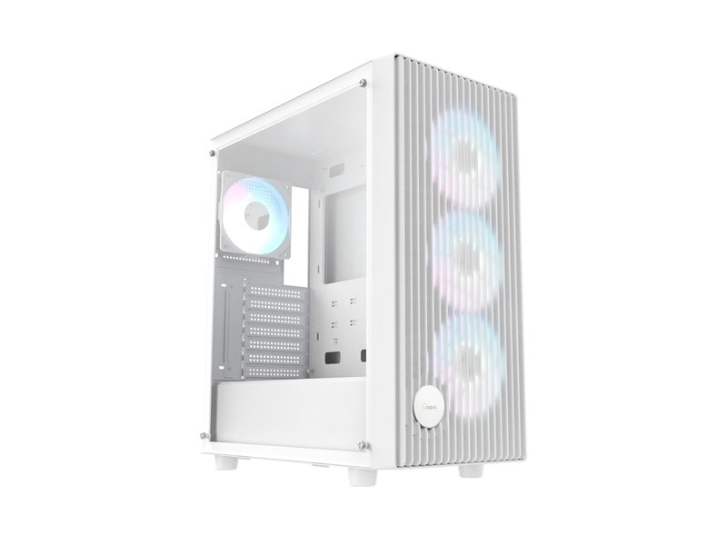 Case Ocypus Gamma C70 WH ARGB  ATX / win / white / 4 ARGB fans / no PSU / Tempered Glass