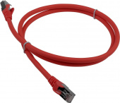 Патч-корд Lanmaster LAN-PC45/S6A-1.0-RD FTP RJ-45 вил.-вилка RJ-45 кат.6A 1м красный LSZH