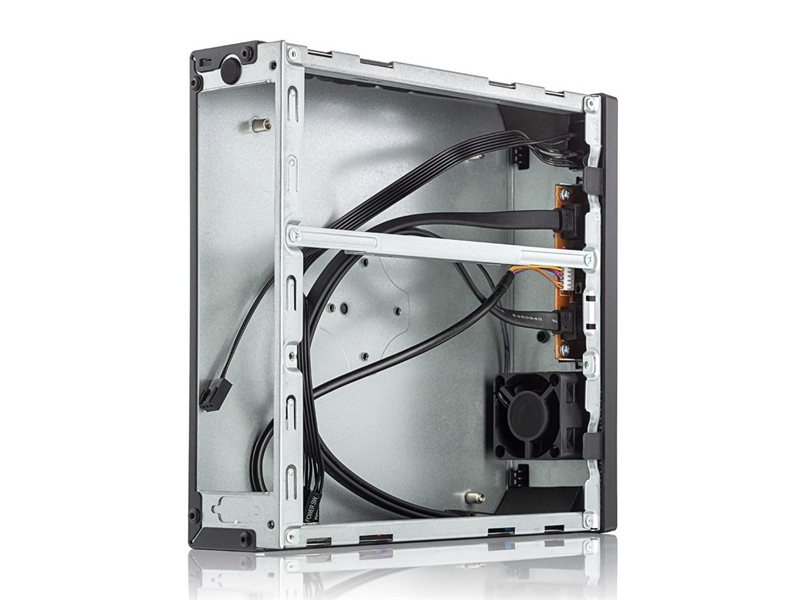 Корпус с блоком питания 120 Ватт/ Case Foxline FL-L01-AD120-D65 mITX,w/2xUSB3.0, VESA, CPU cooler, w/120W pwr adapter, w/pwr cord
