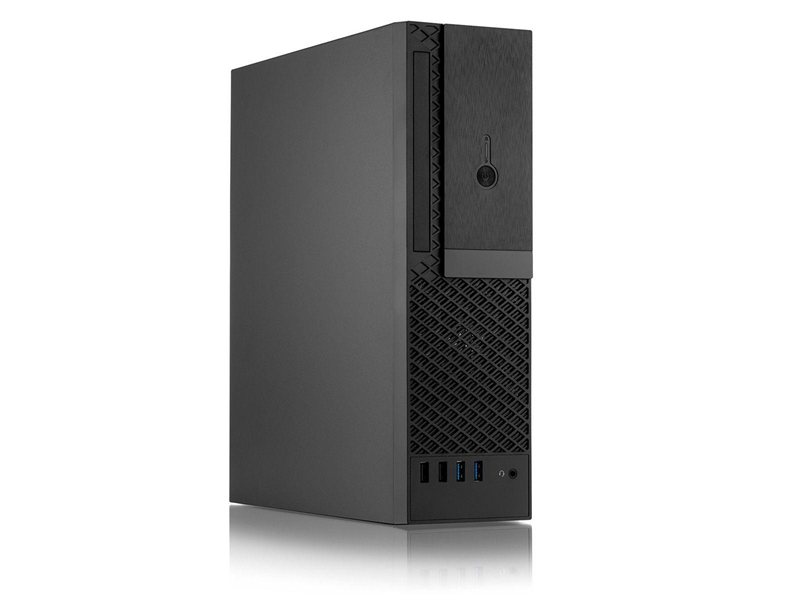 Корпус для ПК FoxLine FL-1001-TFX300S-U32C mATX case, black w/PSU TFX 300W, w/2xUSB2.0+2xUSB3.0+1xType-C (USB2.0),w/1xcombo audio, w/pwr cord, w/ 8cm FAN