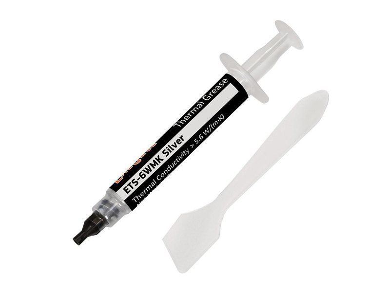 Exegate EX282349RUS Термопаста ETS-6WMK Silver, шприц с лопаткой, 30г