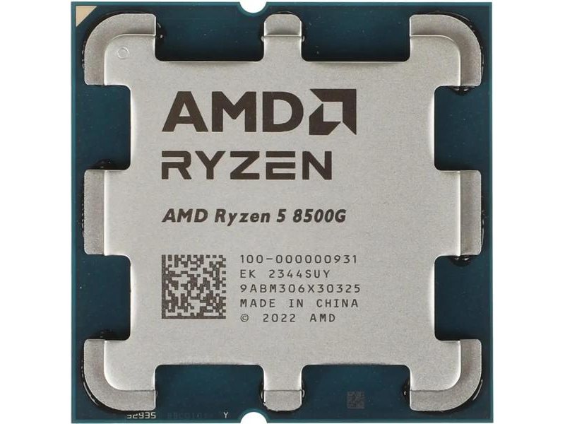 Центральный Процессор AMD RYZEN 5 8500G OEM (Phoenix, 4nm, C6/T12, Base 3,50GHz, Turbo 5,00GHz, RDNA 3.0 Graphics, L3 16Mb, TDP 65W, SAM5)