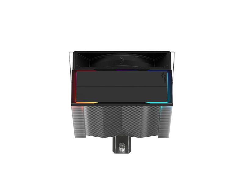 Кулер для процессора/ CPU Cooler SAMA A40L (240W, 4-pin PWM, 152mm, 4x6mm, ARGB, 1x120mm, 78CFM, 29dBA, 2200RPM, S: 1851/1700/1200/115X, AM5/AM4, silver)