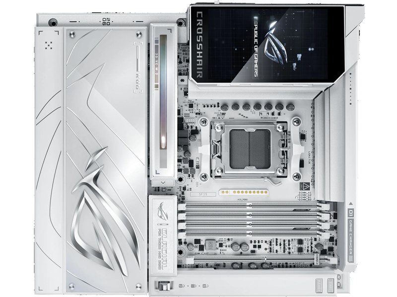 Материнская плата ASUS ROG CROSSHAIR X870E GLACIAL AM5 E-ATX 4xDDR5 2xPCIEx16 2xM.2 2xUSB-C 2x10GLAN WiFi 7