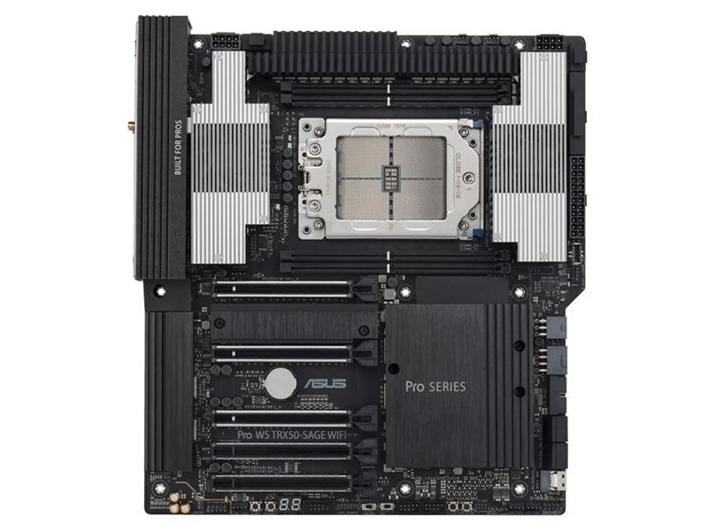 Материнская плата ASUS PRO WS TRX50-SAGE WIFI, AMD TRX50, 4*DDR5, 4*SATA, 3*M.2, 6*USB 3.2, 2*USB 2.0,Type-C, 5*PCIx16, CEB; 90MB1FZ0-M0EAY0