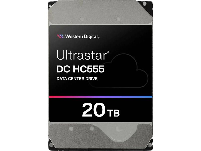 Жесткий диск/ HDD WD SATA Server 20Tb Ultrastar DC HC555 7200 6Gb/s 512MB 1 year warranty (replacement WUH722020BLE604)