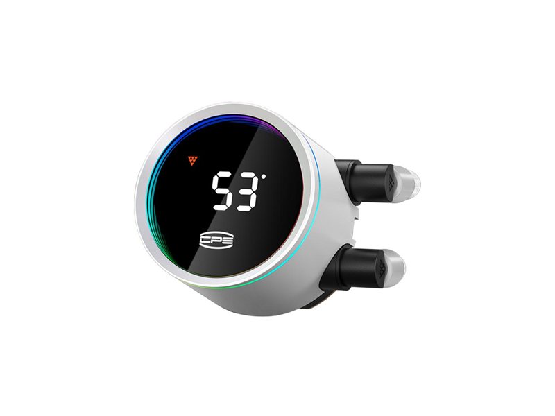 Система охлаждения/ Water Cooling System PCCooler DS360 Pro Digital WH (310W, 360mm, LED temp., White, Fans: 3x120mm, 66CFM, 34.3dBA, 2200RPM/ Pump height 85mm, 15dBA, 2600RPM, Rad thickness 27mm/ S: 1851, 1700, 1200, 115X, 20XX, AM5, AM4)