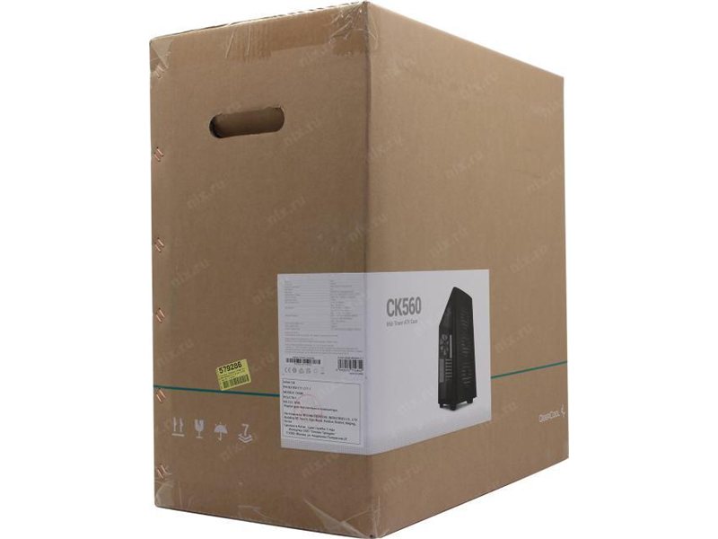 Deepcool CK560 черный без БП ATX 2x120mm 1x140mm 2xUSB3.0 audio bott PSU