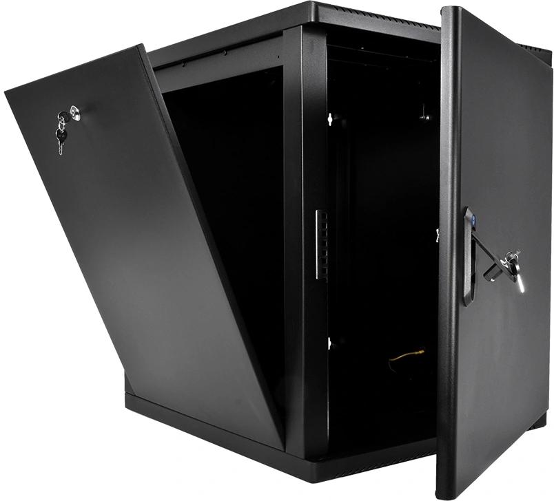 Шкаф коммутационный ЦМО (ШРН-М-15.500.1-9005) настенный 15U 600x520мм пер.дв.металл 130кг черный 456мм 23.94кг 180град. 745мм IP20 сталь