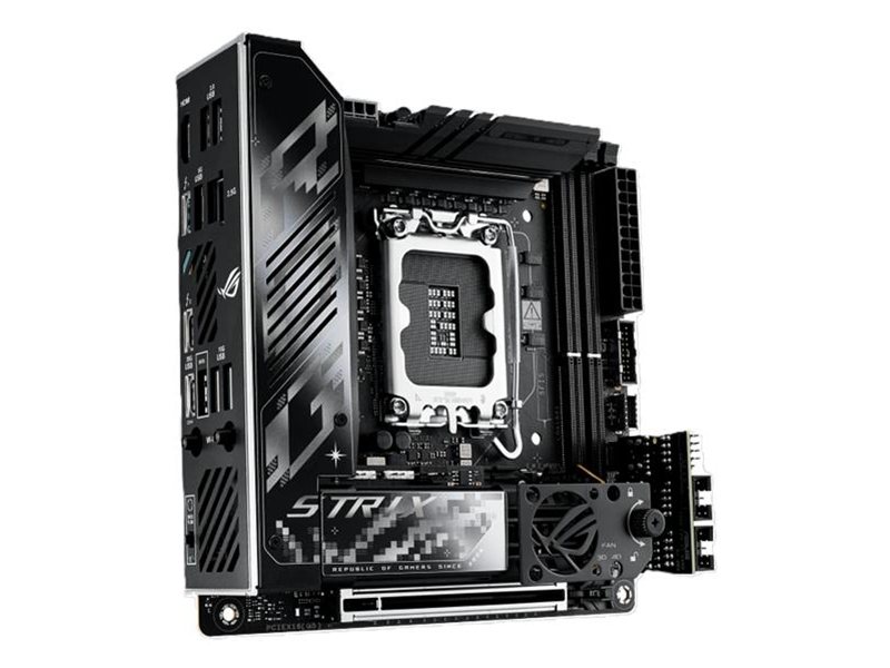 Материнская плата ASUS ROG STRIX Z890-I GAMING WIFI, LGA1851, Z890, 2*DDR5, 2*SATA, 2*M.2, 4*USB 3.2, 2*USB 2.0, Type-C, 1*PCIx16, HDMI, mITX; 90MB1IC0-M0EAY1