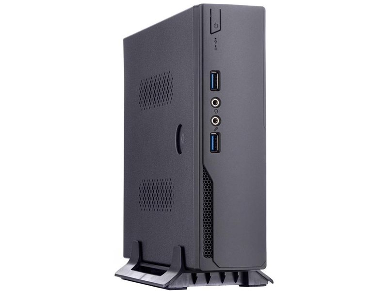 Корпус с внешним блоком питания 120Вт./ Case Foxline mITX 120W ext., DC-converter, 2xUSB3.0, 1x40mmFan, Black, VESA, powercord
