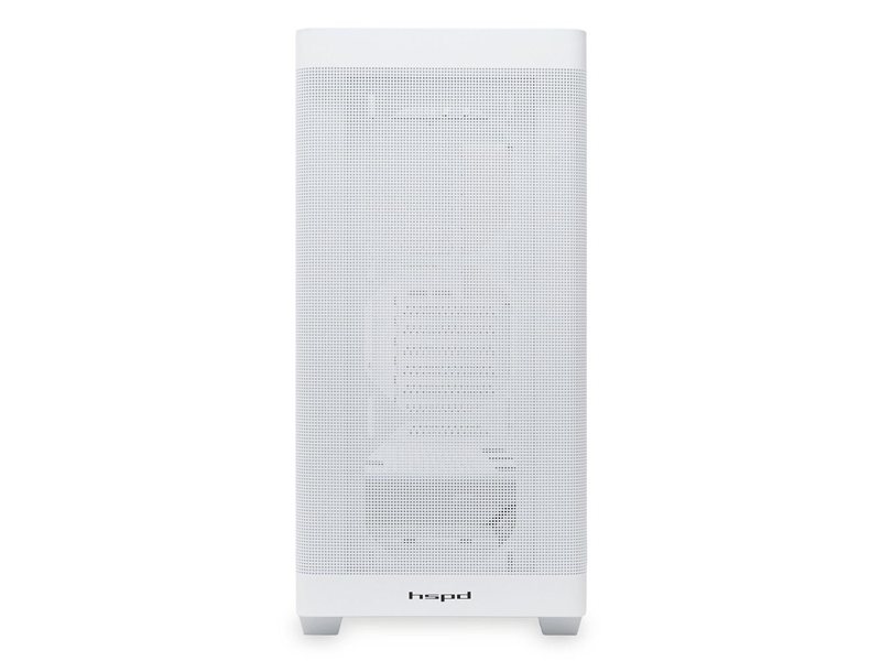 Корпус без блока питания/ Case HSPD M740, Mesh Mid Tower, White, TG, 0.6 SPCC, no fans, E-ATX, ATX, mATX, mITX, 170/400/200mm, 4x2.5", 2x3.5", 7xPCI, 1xUSB-A 3.0, 1xUSB-C 3.0, 460x218x450mm