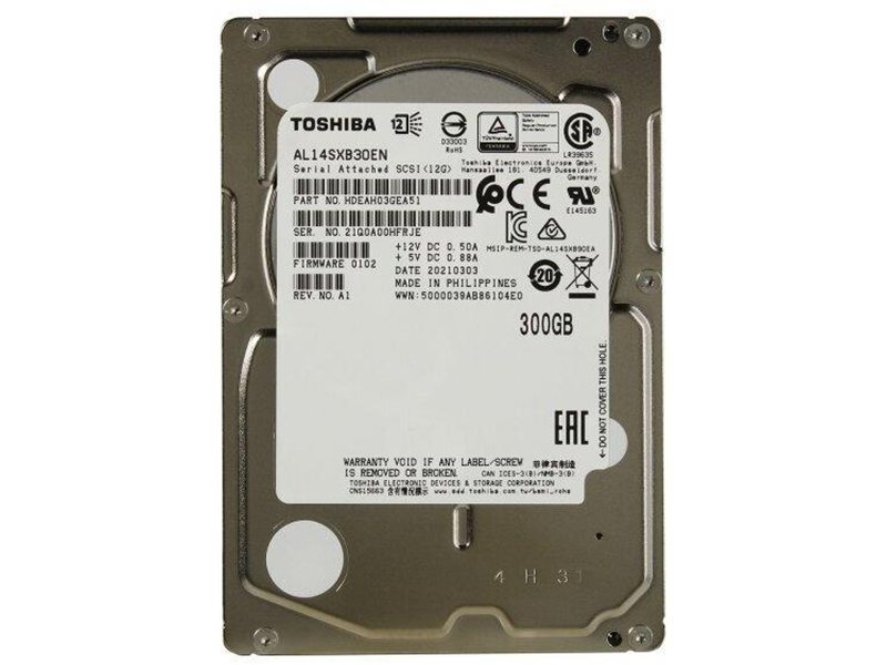 Жесткий диск/ HDD Toshiba SAS 12Gbit/s 300Gb 2.5" 15K 128Mb