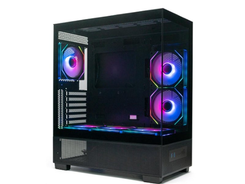 XASTRA Корпус Q500 6ARGB-C10-UC Black ATX/Aquarium/Screewless/ 6x120mm ARGB PWM FM fans/Argb+PWM HUB 10port/ Type-C/ Q500-6FM12A-C10-UC
