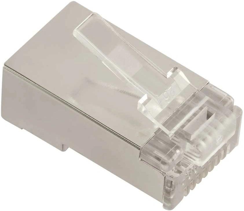 Коннектор Lanmaster (LAN-EZ45-8P8C/S6-100) STP кат.6 RJ45 серебристый (упак.:100шт)