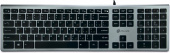 Клавиатура Оклик 890S серый/черный USB slim Multimedia (1784239) кабель 1.6м