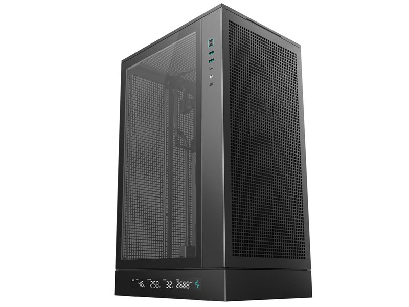 корпус Deepcool CH270 DIGITAL без БП, черный, MICRO ATX/MINI-ITX (R-CH270-BKNDM0-G-1)