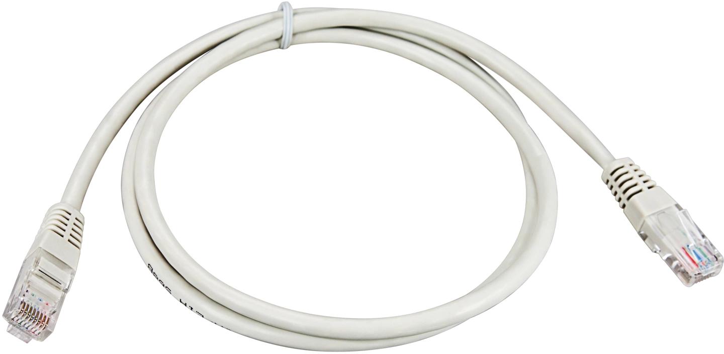 Патч-корд Rexant 18-1004 UTP RJ-45 вил.-вилка RJ-45 кат.5E 1.5м серый ПВХ