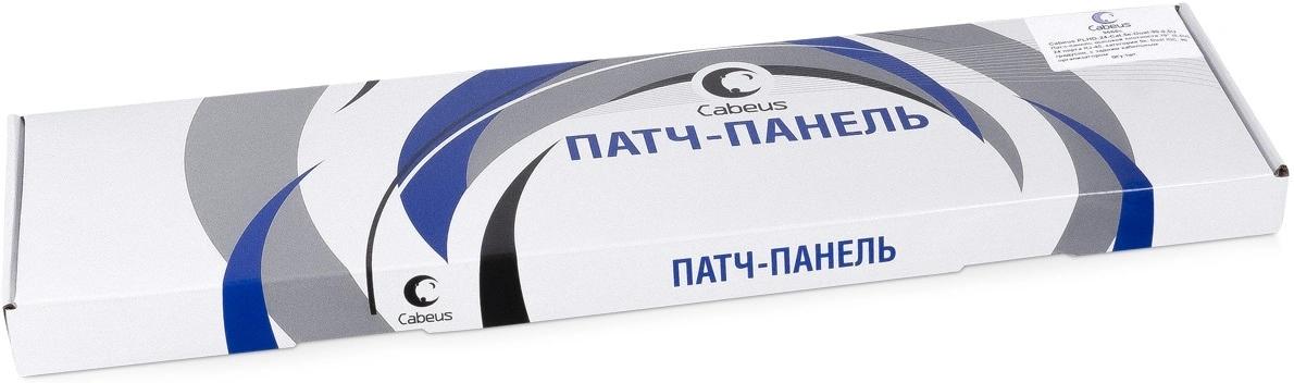 Патч-панель Cabeus PLHD-24-CAT.5E-DUAL-90-0,5U 19" 0.5U 24xRJ45 кат.5E UTP